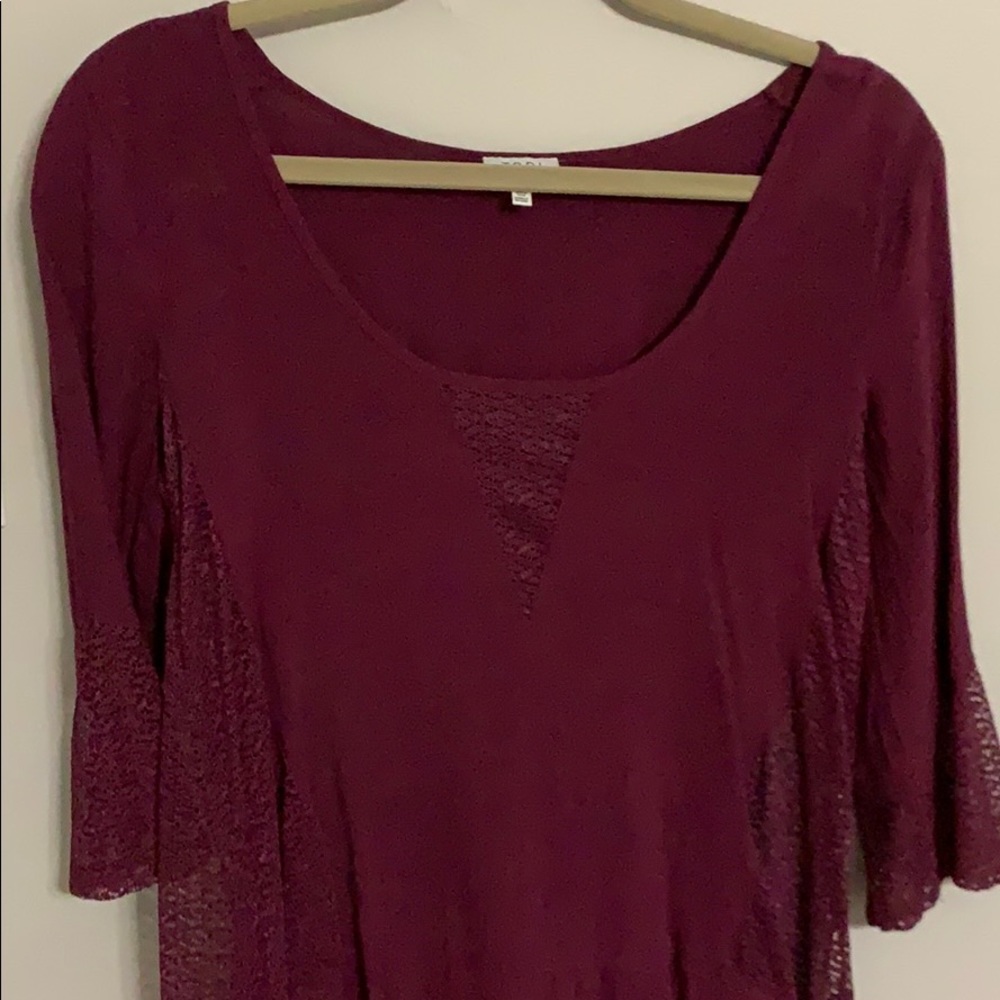 Tobi burgundy blouse